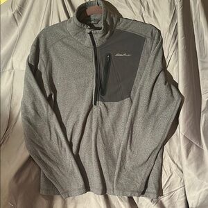 Eddie Bauer Gray Lightweight Shirt Jacket